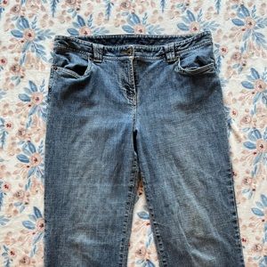 Vintage baggy low-rise blue jeans from Loft